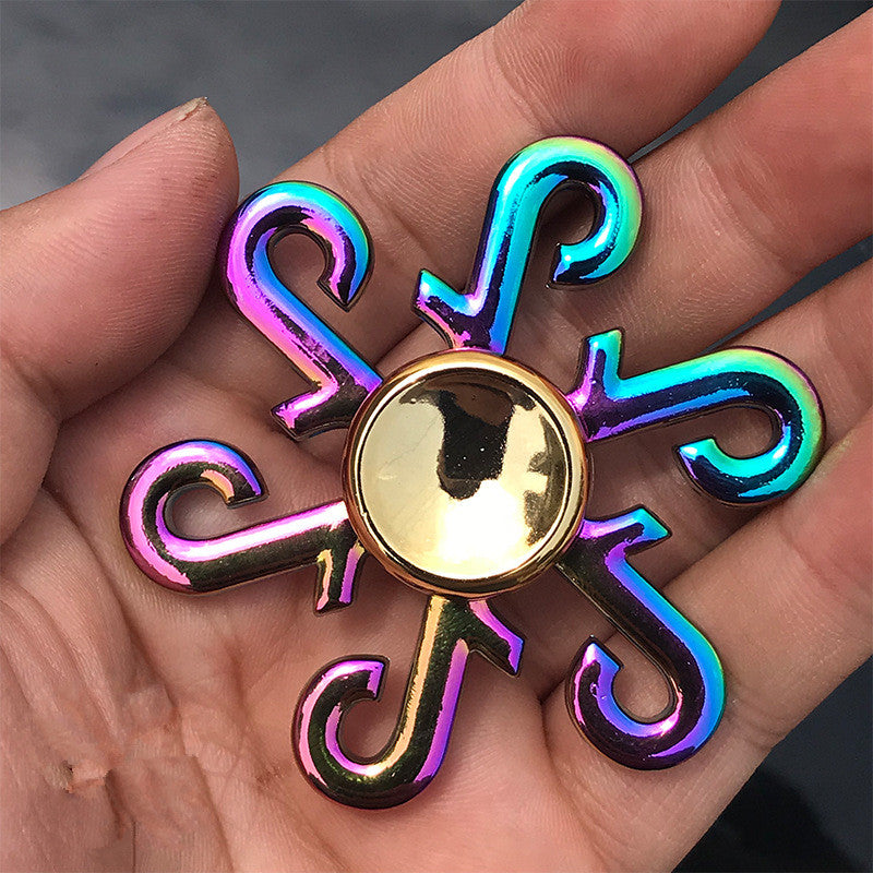 New Colorful Fingertip Spinner Zinc Alloy Decompression Toy Hand Spinner Finger Spinner